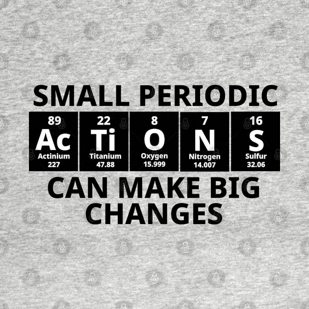 Small Periodic Actions Can Make Big Changes by Texevod